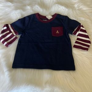 Baby Gap Boy's 18-24 months long sleeve pocket Shirt gap bear embroidery new